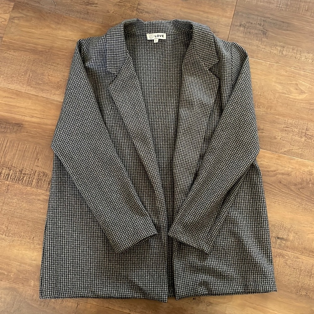 Plaid blazer jacket